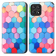 Funda de Cuero Cartera con Soporte Patron de Moda Carcasa S02D para Huawei Honor X30i Vistoso