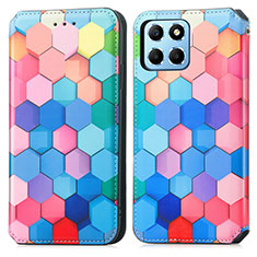 Funda de Cuero Cartera con Soporte Patron de Moda Carcasa S02D para Huawei Honor X6 5G Vistoso