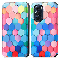 Funda de Cuero Cartera con Soporte Patron de Moda Carcasa S02D para Motorola Moto Edge X30 5G Vistoso