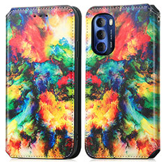 Funda de Cuero Cartera con Soporte Patron de Moda Carcasa S02D para Motorola Moto G Stylus (2022) 5G Multicolor