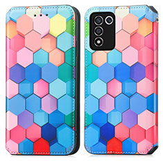 Funda de Cuero Cartera con Soporte Patron de Moda Carcasa S02D para Realme 9 SE 5G Vistoso