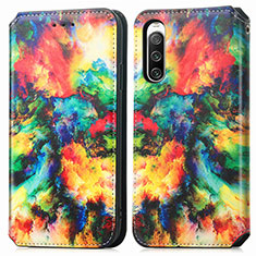 Funda de Cuero Cartera con Soporte Patron de Moda Carcasa S02D para Sony Xperia 10 IV SO-52C Multicolor