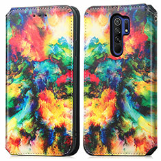 Funda de Cuero Cartera con Soporte Patron de Moda Carcasa S02D para Xiaomi Poco M2 Multicolor