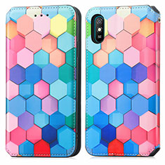 Funda de Cuero Cartera con Soporte Patron de Moda Carcasa S02D para Xiaomi Redmi 9i Vistoso