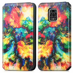 Funda de Cuero Cartera con Soporte Patron de Moda Carcasa S02D para Xiaomi Redmi Note 9S Multicolor