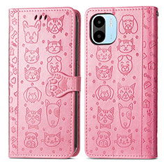 Funda de Cuero Cartera con Soporte Patron de Moda Carcasa S03D para Xiaomi Poco C51 Rosa