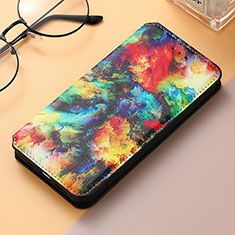 Funda de Cuero Cartera con Soporte Patron de Moda Carcasa S04D para Samsung Galaxy S25 Ultra 5G Multicolor