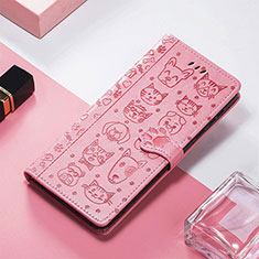 Funda de Cuero Cartera con Soporte Patron de Moda Carcasa S04D para Xiaomi Redmi 11A 4G Oro Rosa