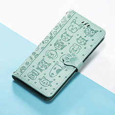 Funda de Cuero Cartera con Soporte Patron de Moda Carcasa S05D para Huawei Honor 50 SE 5G Verde