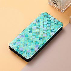 Funda de Cuero Cartera con Soporte Patron de Moda Carcasa S06D para Google Pixel 7 Pro 5G Verde