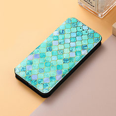 Funda de Cuero Cartera con Soporte Patron de Moda Carcasa S06D para Huawei Honor 60 5G Verde