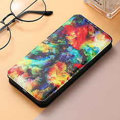 Funda de Cuero Cartera con Soporte Patron de Moda Carcasa S06D para Huawei Honor 80 SE 5G Multicolor