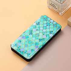 Funda de Cuero Cartera con Soporte Patron de Moda Carcasa S06D para Huawei Honor Magic3 5G Verde