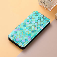 Funda de Cuero Cartera con Soporte Patron de Moda Carcasa S06D para Huawei Honor Magic3 Pro 5G Verde