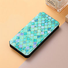 Funda de Cuero Cartera con Soporte Patron de Moda Carcasa S06D para Huawei Honor Magic5 Pro 5G Verde