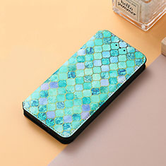 Funda de Cuero Cartera con Soporte Patron de Moda Carcasa S06D para Huawei Nova 10 Verde