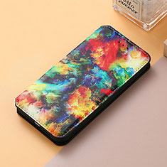 Funda de Cuero Cartera con Soporte Patron de Moda Carcasa S06D para Huawei Nova Y61 Multicolor