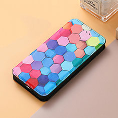 Funda de Cuero Cartera con Soporte Patron de Moda Carcasa S06D para Huawei Nova Y61 Vistoso