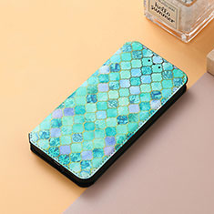 Funda de Cuero Cartera con Soporte Patron de Moda Carcasa S06D para Huawei Nova Y90 Verde