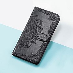 Funda de Cuero Cartera con Soporte Patron de Moda Carcasa S07D para Google Pixel 5a 5G Negro