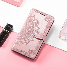 Funda de Cuero Cartera con Soporte Patron de Moda Carcasa S07D para Huawei Honor 80 SE 5G Oro Rosa