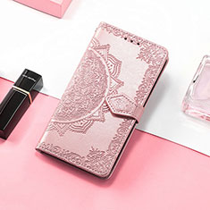 Funda de Cuero Cartera con Soporte Patron de Moda Carcasa S07D para Huawei Honor Magic5 5G Oro Rosa