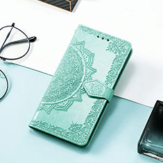 Funda de Cuero Cartera con Soporte Patron de Moda Carcasa S07D para Huawei Honor Magic5 Pro 5G Verde