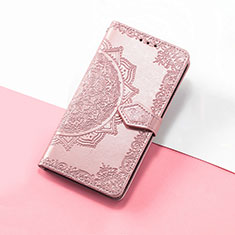 Funda de Cuero Cartera con Soporte Patron de Moda Carcasa S07D para Huawei Nova 10 Oro Rosa