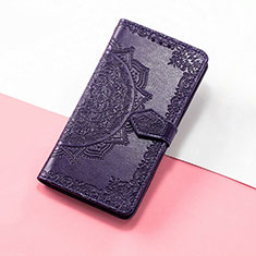 Funda de Cuero Cartera con Soporte Patron de Moda Carcasa S07D para Huawei Nova 10 Pro Morado