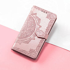 Funda de Cuero Cartera con Soporte Patron de Moda Carcasa S07D para Huawei Nova 10 SE Oro Rosa