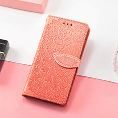 Funda de Cuero Cartera con Soporte Patron de Moda Carcasa S08D para Huawei Honor 60 SE 5G Naranja