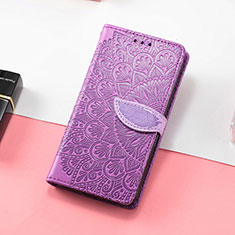 Funda de Cuero Cartera con Soporte Patron de Moda Carcasa S08D para Huawei Honor Magic3 5G Morado