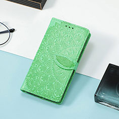 Funda de Cuero Cartera con Soporte Patron de Moda Carcasa S08D para Huawei Honor Magic3 5G Verde