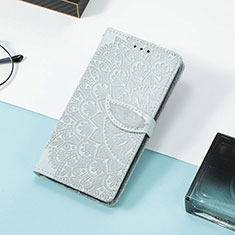 Funda de Cuero Cartera con Soporte Patron de Moda Carcasa S08D para Huawei Honor Magic3 Pro 5G Gris