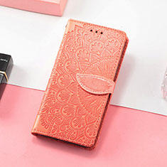 Funda de Cuero Cartera con Soporte Patron de Moda Carcasa S08D para Huawei Honor Magic3 Pro 5G Naranja