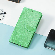 Funda de Cuero Cartera con Soporte Patron de Moda Carcasa S08D para Huawei Honor Magic3 Pro 5G Verde