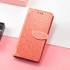 Funda de Cuero Cartera con Soporte Patron de Moda Carcasa S08D para Huawei Honor X30i Naranja