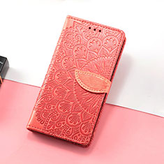 Funda de Cuero Cartera con Soporte Patron de Moda Carcasa S08D para Huawei Honor X30i Rojo