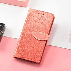 Funda de Cuero Cartera con Soporte Patron de Moda Carcasa S08D para Huawei P40 Lite E Naranja