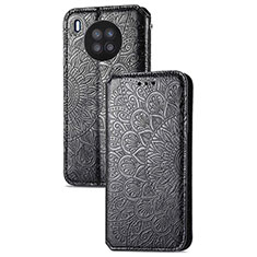 Funda de Cuero Cartera con Soporte Patron de Moda Carcasa S09D para Huawei Honor 50 Lite Negro