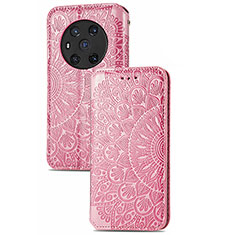 Funda de Cuero Cartera con Soporte Patron de Moda Carcasa S09D para Huawei Honor Magic3 5G Oro Rosa