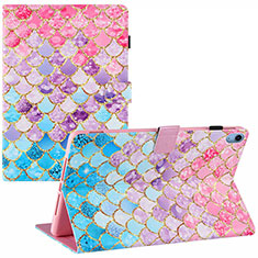 Funda de Cuero Cartera con Soporte Patron de Moda Carcasa Y01B para Apple iPad 10.9 (2022) Vistoso