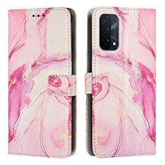 Funda de Cuero Cartera con Soporte Patron de Moda Carcasa Y01X para OnePlus Nord N200 5G Rosa