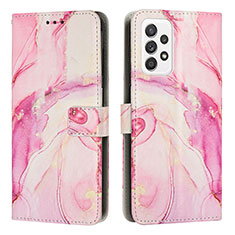 Funda de Cuero Cartera con Soporte Patron de Moda Carcasa Y01X para Samsung Galaxy A23 4G Rosa