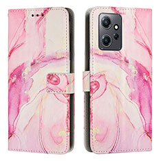 Funda de Cuero Cartera con Soporte Patron de Moda Carcasa Y01X para Xiaomi Redmi Note 12 4G Rosa