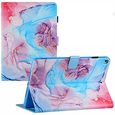 Funda de Cuero Cartera con Soporte Patron de Moda Carcasa Y02B para Apple iPad 10.2 (2019) Azul Cielo