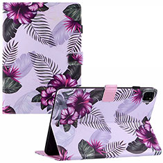 Funda de Cuero Cartera con Soporte Patron de Moda Carcasa Y02B para Apple iPad Pro 11 (2021) Morado