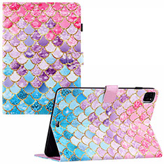 Funda de Cuero Cartera con Soporte Patron de Moda Carcasa Y02B para Apple iPad Pro 11 (2021) Vistoso