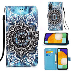 Funda de Cuero Cartera con Soporte Patron de Moda Carcasa Y02B para Samsung Galaxy A04s Multicolor