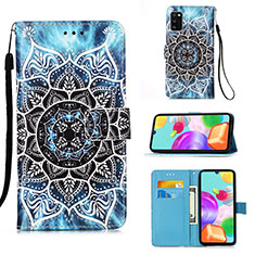 Funda de Cuero Cartera con Soporte Patron de Moda Carcasa Y02B para Samsung Galaxy A41 Multicolor